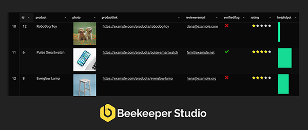 Beekeeper Studio Query Magics preview